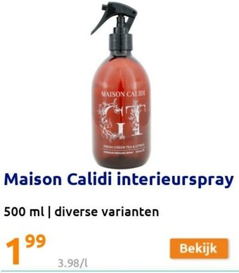 Action Maison Calidi interieurspray aanbieding