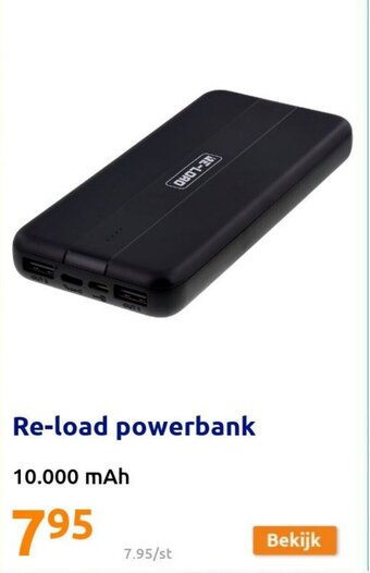 Action Re-load powerbank aanbieding