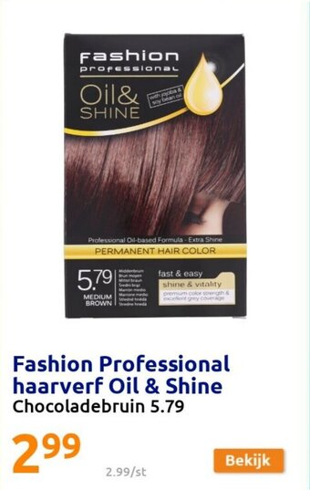 Action Fashion Professional haarverf Oil & Shine aanbieding