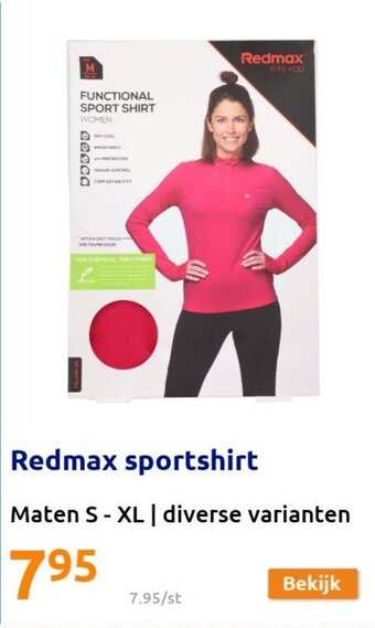 Action Redmax sportshirt aanbieding