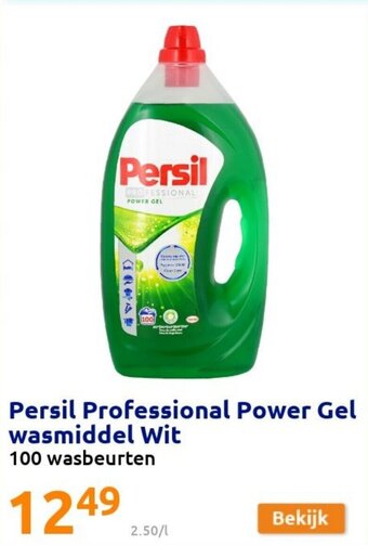 Action Persil Professional Power Gel wasmiddel Wit aanbieding
