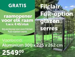 AVEVE Aluminium 300 x 225 x 262 cm aanbieding