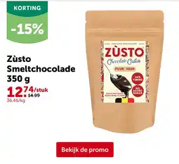 AVEVE Zùsto Smeltchocolade 350 g aanbieding