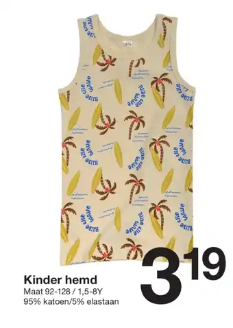 Zeeman Kinder hemd aanbieding