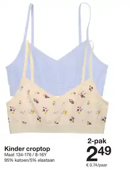 Zeeman Kinder croptop aanbieding