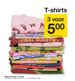 Zeeman Baby of kinder T-shirts aanbieding