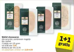 Albert Heijn Wahid vleeswaren aanbieding