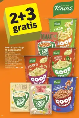 Albert Heijn Knorr Cup-a-Soup en Good snacks aanbieding