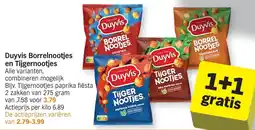 Albert Heijn Duyvis borrelnootjes en tijgernootjes aanbieding
