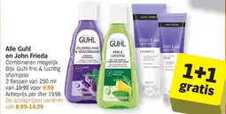 Albert Heijn Alle Guhl en John Frieda aanbieding