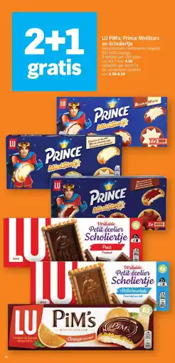 Albert Heijn LU PiM's Prince MiniStars en Scholiertje aanbieding