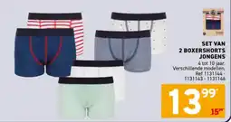 Trafic Set van 2 boxershorts jongens aanbieding
