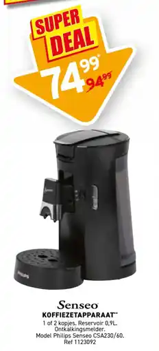 Trafic Senseo koffiezetapparaat aanbieding