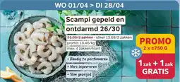 Bon Ap Scampi gepeld en ontdarmd 26/30 aanbieding