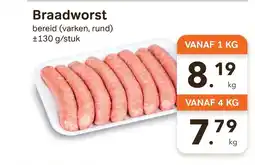 Bon Ap Braadworst aanbieding