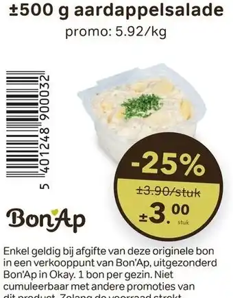 Bon Ap Aardappelsalade aanbieding