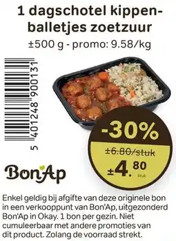 Bon Ap Dagschotel kippenballetjes zoetzuur aanbieding