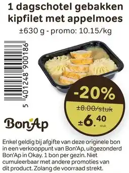Bon Ap Dagschotel gebakken kipfilet met appelmoes aanbieding