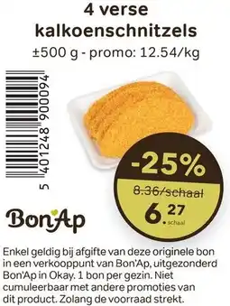 Bon Ap 4 verse kalkoenschnitzels aanbieding