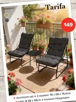 Euroshop Bistroset Tarifa aanbieding