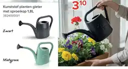 Euroshop Kunststof planten gieter met sproeikop aanbieding