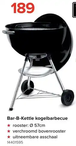 Euroshop Weber Bar-B-Kettle kogelbarbecue aanbieding