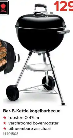Euroshop Weber Bar-B-Kettle kogelbarbecue aanbieding