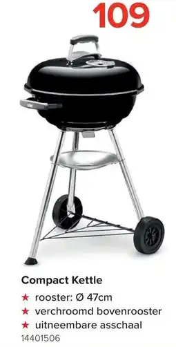 Euroshop Weber Compact Kettle aanbieding