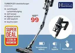 Euroshop Home & harmony turboflex steelstofzuiger aanbieding
