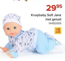 Euroshop Kruipbaby Soft Jane met geluid aanbieding