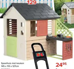 Euroshop Smoby Speelhuis met keuken aanbieding