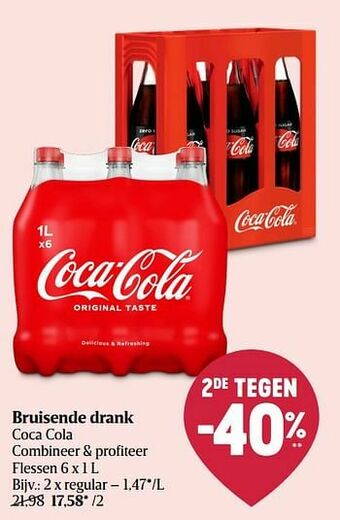 Delhaize Bruisende drank coca cola regular aanbieding