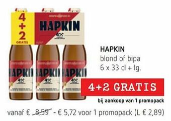 Spar Colruyt Hapkin blond of bipa aanbieding