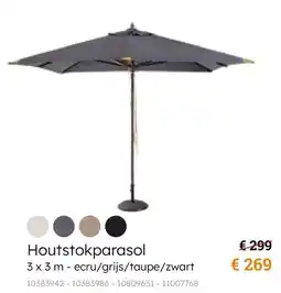 Europoint Houtstokparasol aanbieding