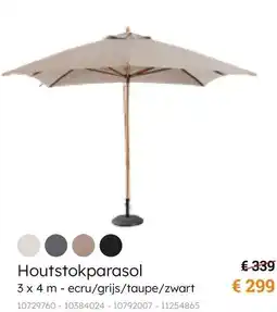 Europoint Houtstokparasol aanbieding