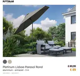 Europoint Platinum Lisboa Parasol Rond aanbieding