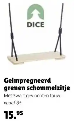 Europoint Geimpregneerd grenen schommelzitje aanbieding