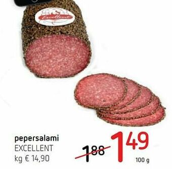 Spar Colruyt Pepersalami excellent aanbieding