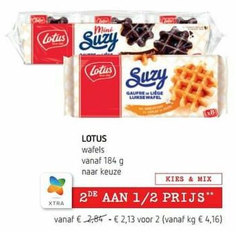 Spar Colruyt Lotus wafels aanbieding