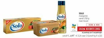 Spar Colruyt Solo margarine aanbieding