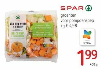 Spar Colruyt Groenten voor pompoensoep aanbieding