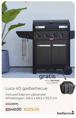 Europoint Barbecook Luca 412 Gasbarbecue aanbieding