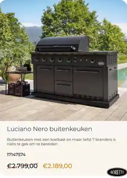 Europoint Luciano Nero buitenkeuken aanbieding