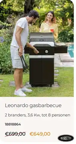 Europoint Leonardo Gasbarbecue aanbieding