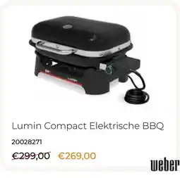 Europoint Weber Lumin Compact Elektrische BBQ aanbieding