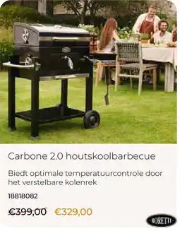 Europoint Boretti Carbone 2.0 houtskoolbarbecue aanbieding