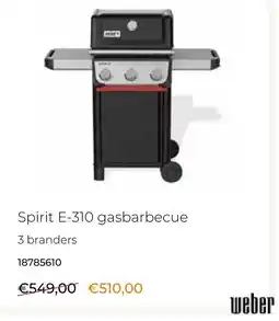 Europoint Weber Spirit E-310 gasbarbecue aanbieding
