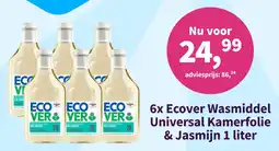 Plein.nl Ecover Wasmiddel Universal Kamerfolie & Jasmijn aanbieding