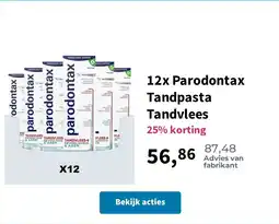 Plein.nl 12x Parodontax Tandpasta Tandvlees aanbieding