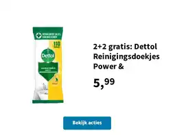 Plein.nl Dettol Reinigingsdoekjes Power & aanbieding